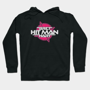 Bret Hitman  Pink and Black Pride Hoodie